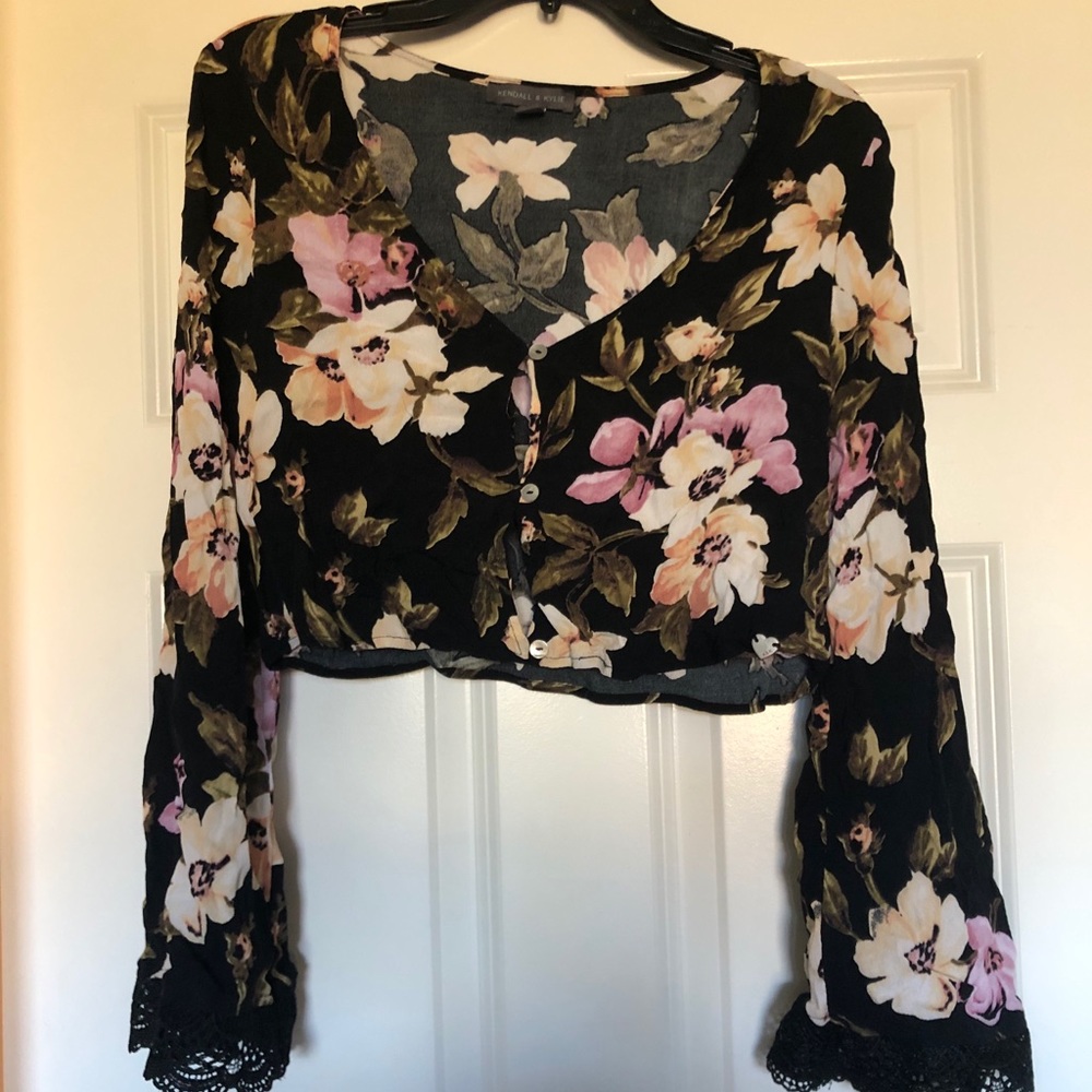 Vintage Kendall and Kylie flared blouse